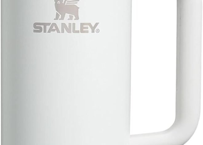 STANLEY Quencher H2.0 Tumbler with Handle and Straw 30 oz | Flowstate 3-Position Lid | Cup Holder Compatible for Travel | Insulated Stainless Steel Cup | BPA-Free | Frost