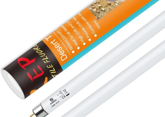 T5 UVB Reptile Light 39W 10.0, UVA Light Bulb for Reptiles, 2 Pack Lamp Tube for Bearded Dragon