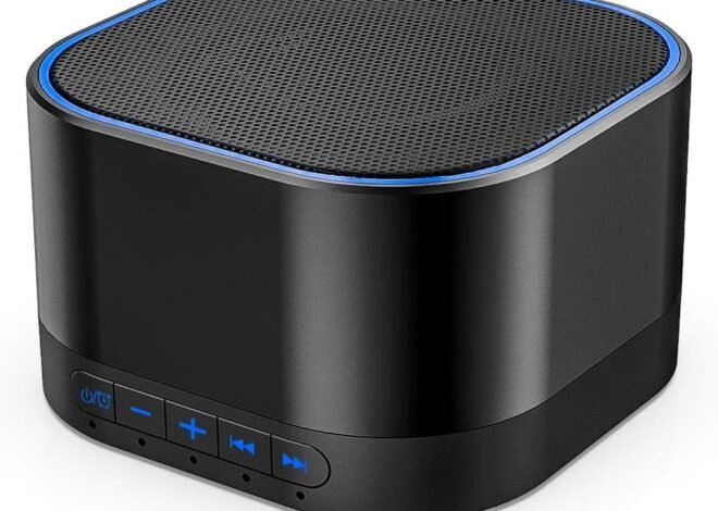 Magicteam White Noise Machine with 20 Non Looping Natural Soothing Sounds Memory Function 32 Levels of Volume Powered by AC or USB and Sleep Sound Timer Therapy for Baby Kids Adults Black